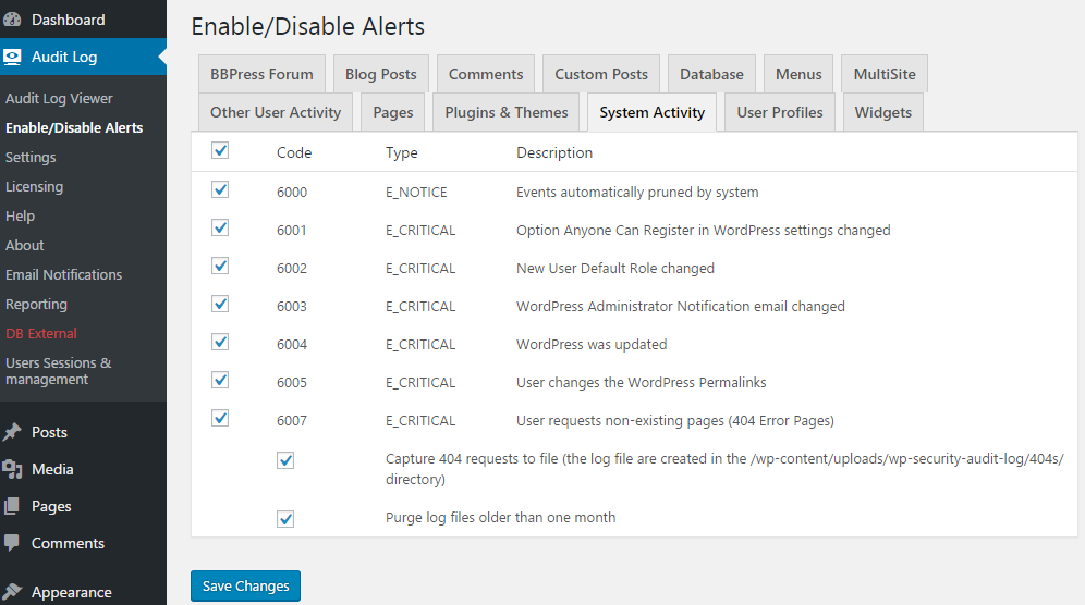 enabled_disable_alerts_wp_security_audit_log
