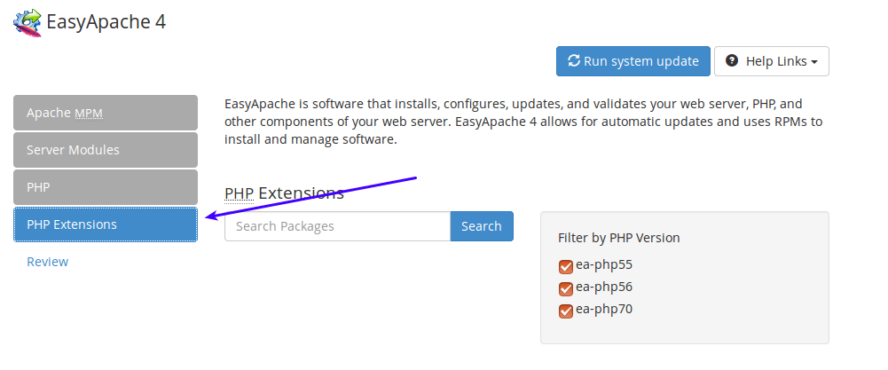 select-php-extensions